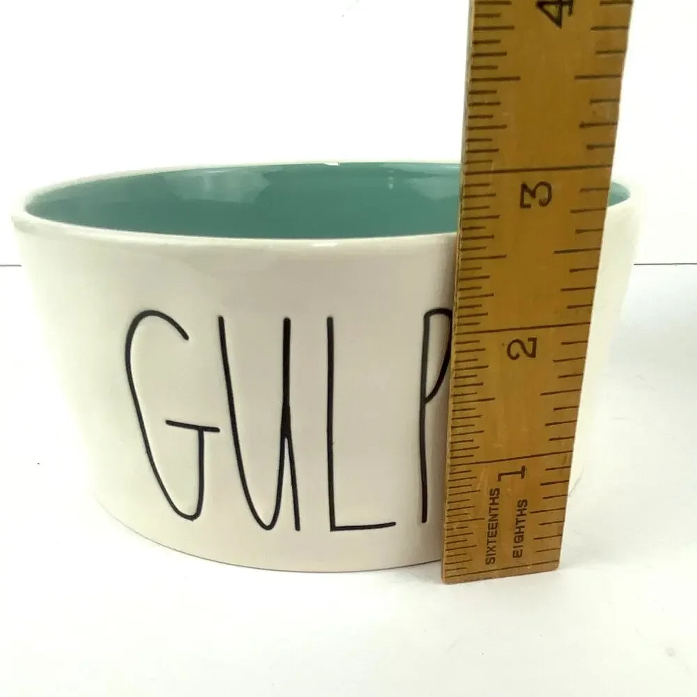 Rae Dunn Nibble and Gulp Dog Bowl Set